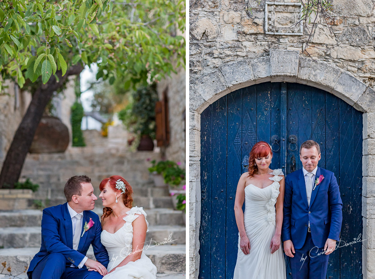 Beautiful wedding moments captured by Cristian Dascalu at Aporkyfo Traditional Houses in Lofou, Cyprus