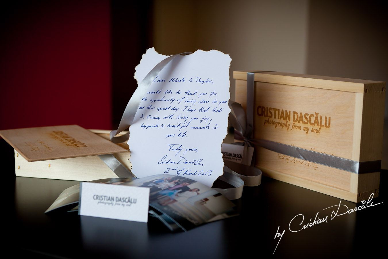 Cyprus Photographer Cristian Dascalu - Our custom packaging