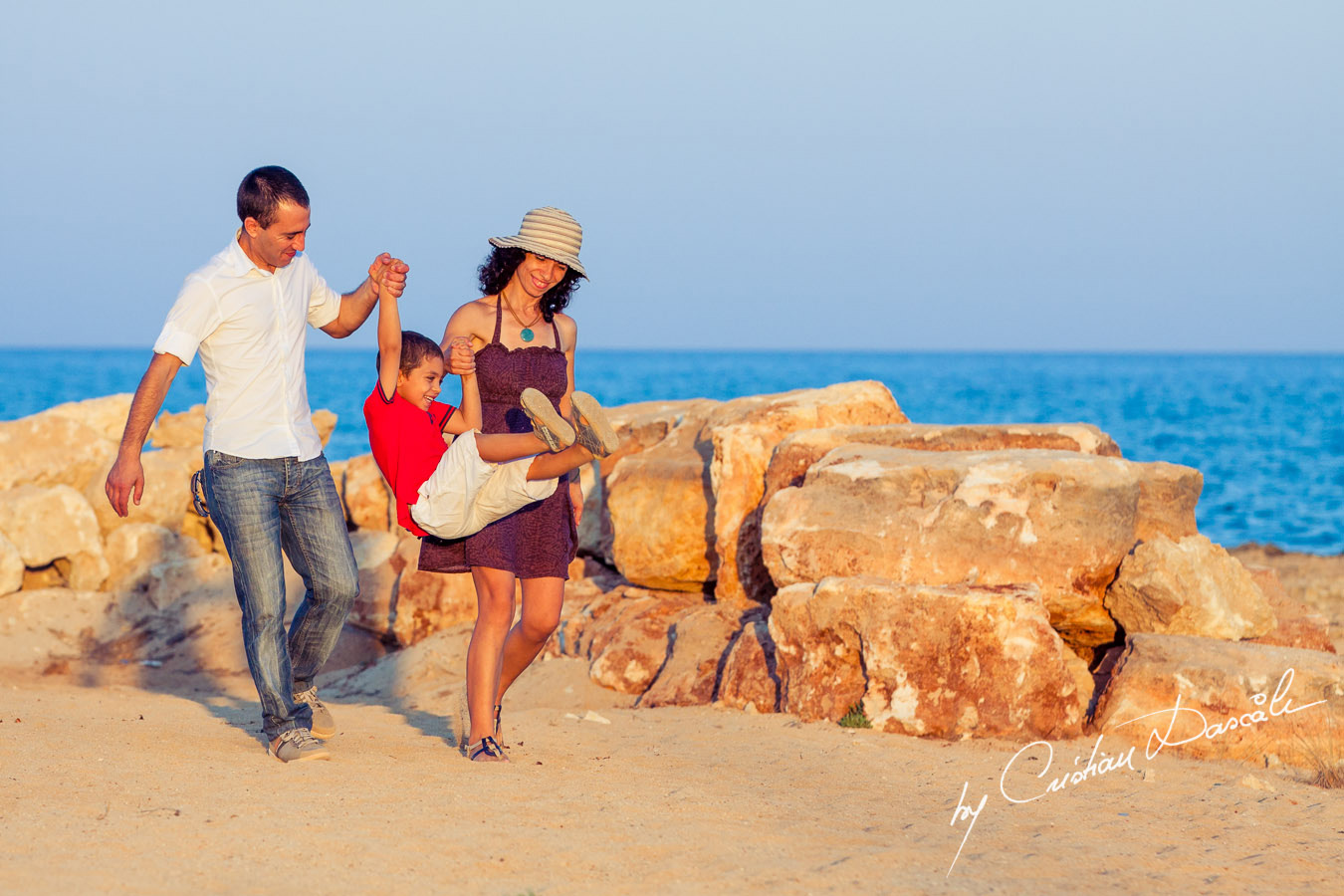 Family Beach Photo Shoot in Cyprus. Photographer: Cristian Dascalu