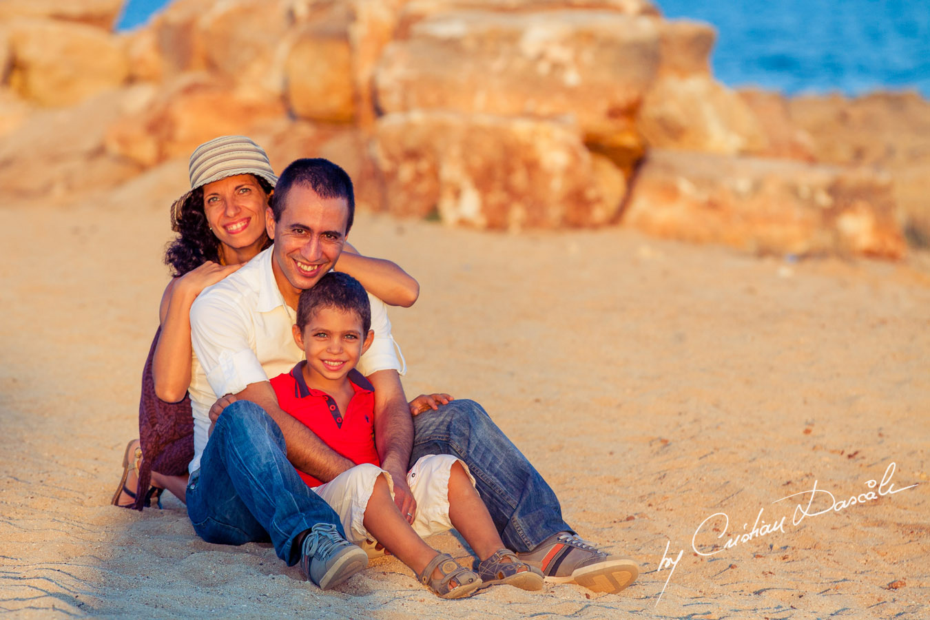 Family Beach Photo Shoot in Cyprus. Photographer: Cristian Dascalu