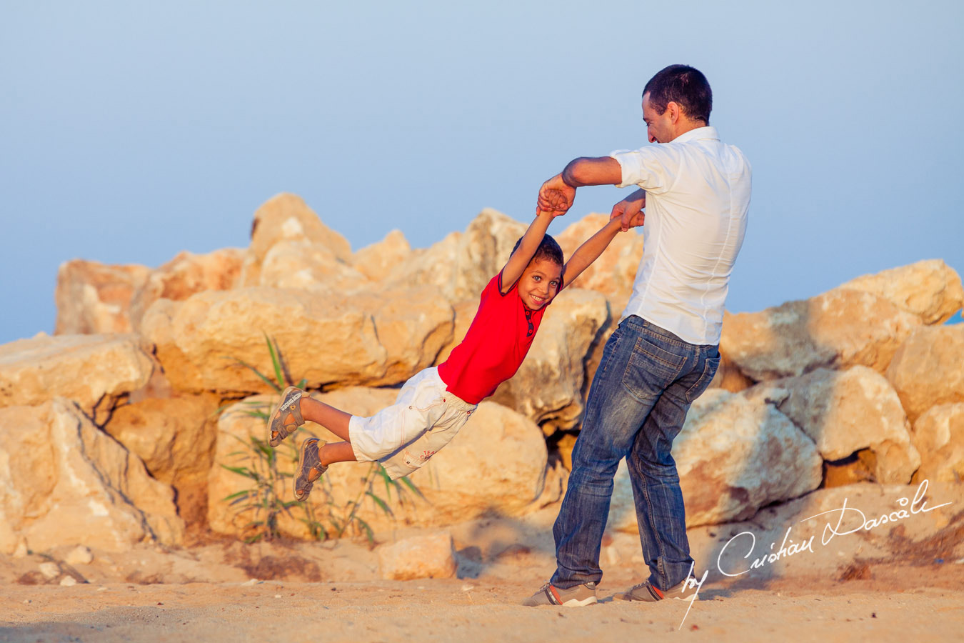 Family Beach Photo Shoot in Cyprus. Photographer: Cristian Dascalu