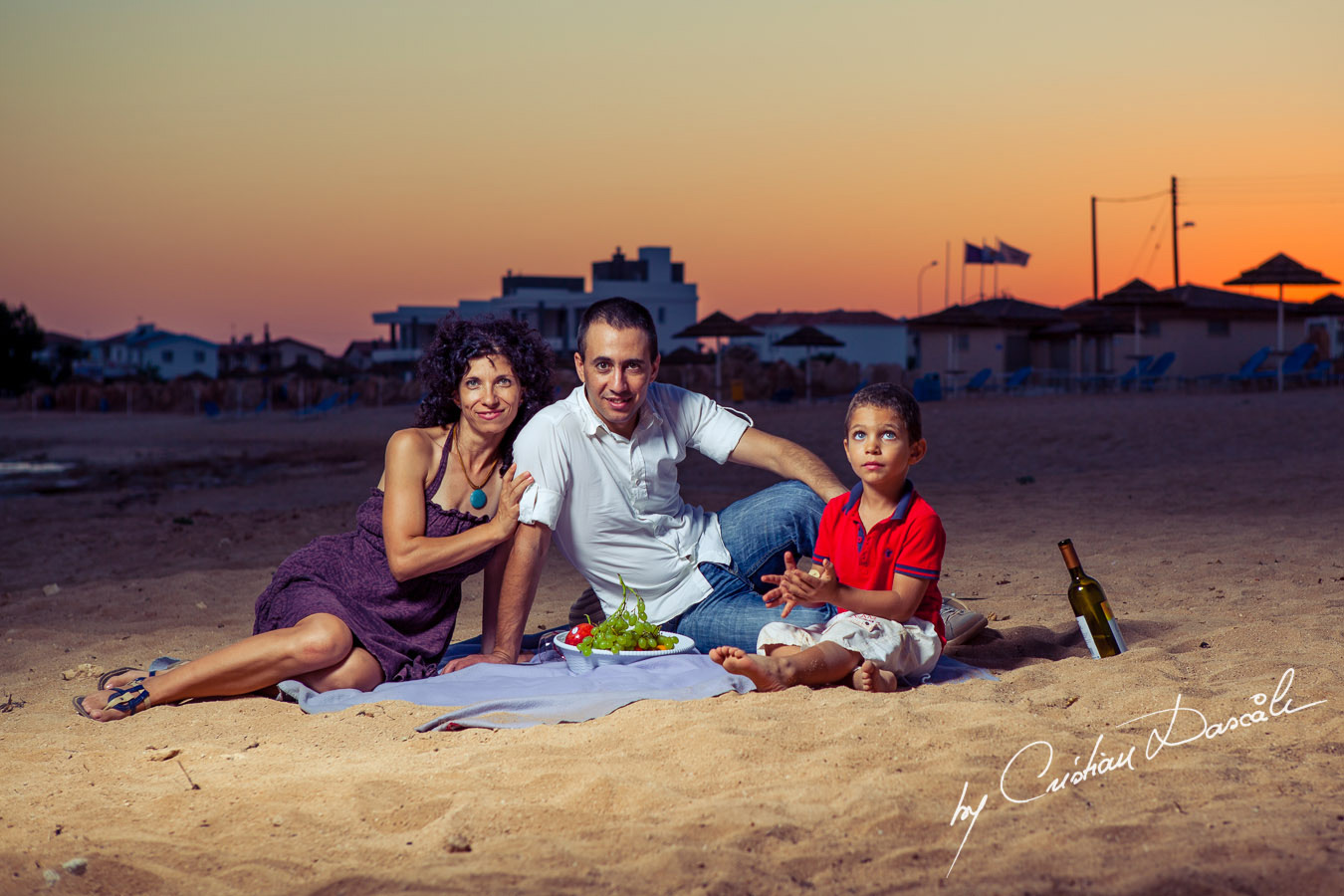 Family Beach Photo Shoot in Cyprus. Photographer: Cristian Dascalu