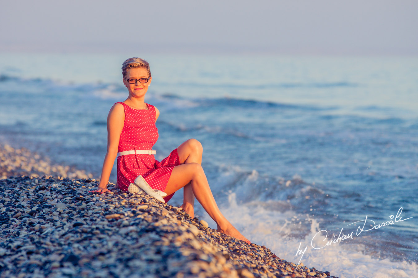 Beach photo shoot in Cyprus - Maria, Moods. Cyprus Photographer: Cristian Dascalu