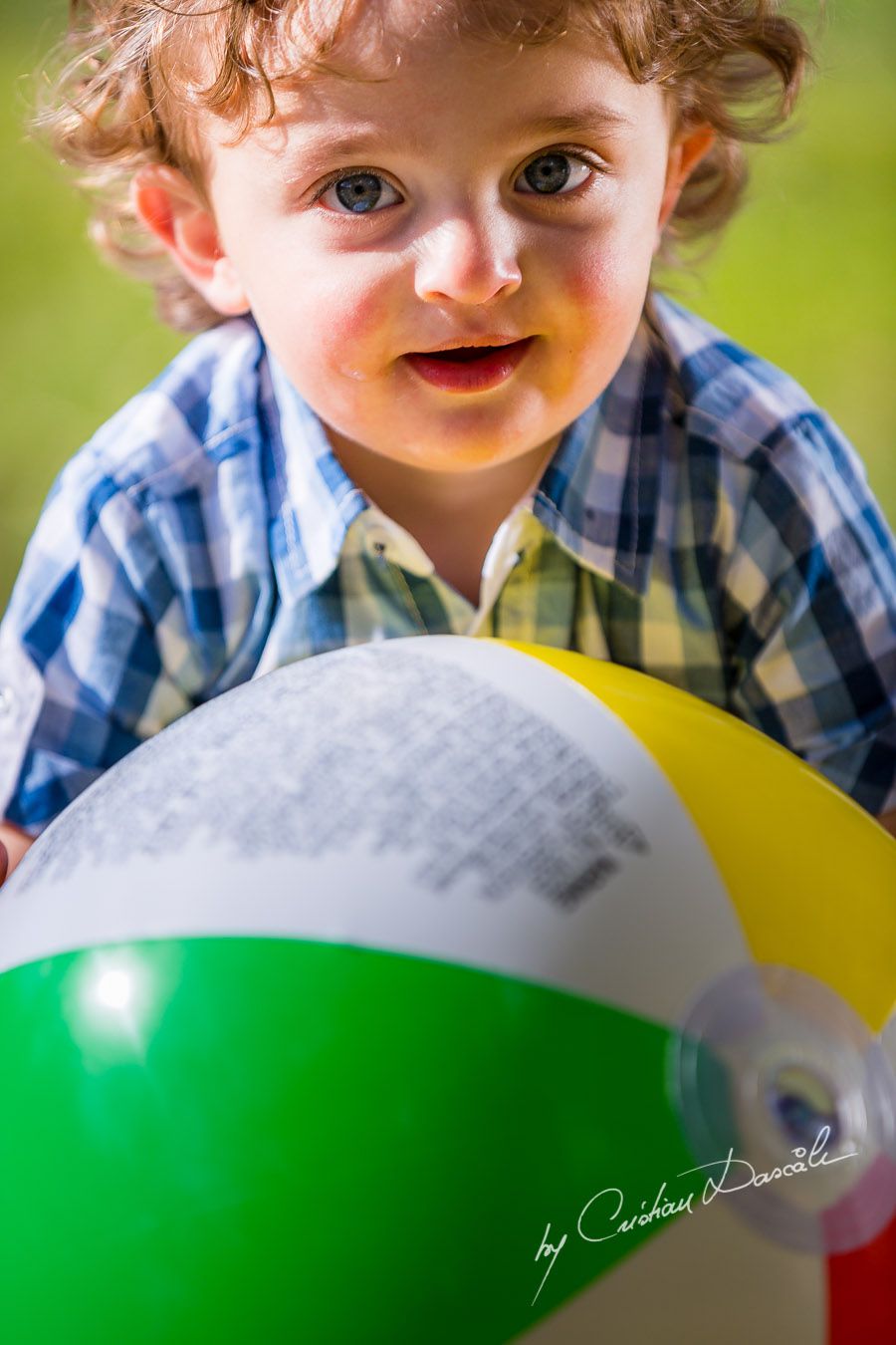 Harry and his volley ball - near Curium Beach, Cyprus. Photographer: Cristian Dascalu