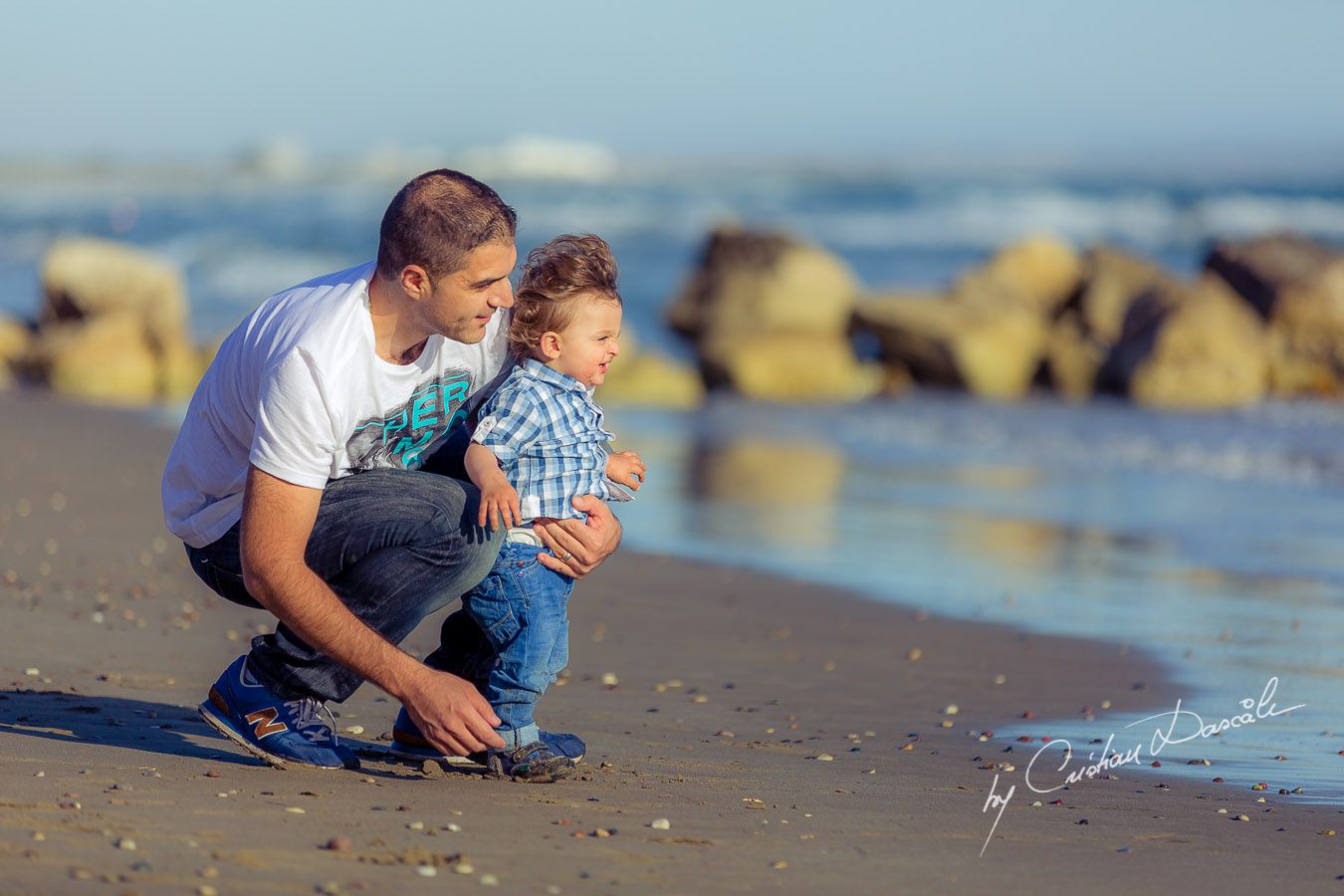 Precious moments: George & Harry at Curium Beach, Cyprus. Photographer: Cristian Dascalu