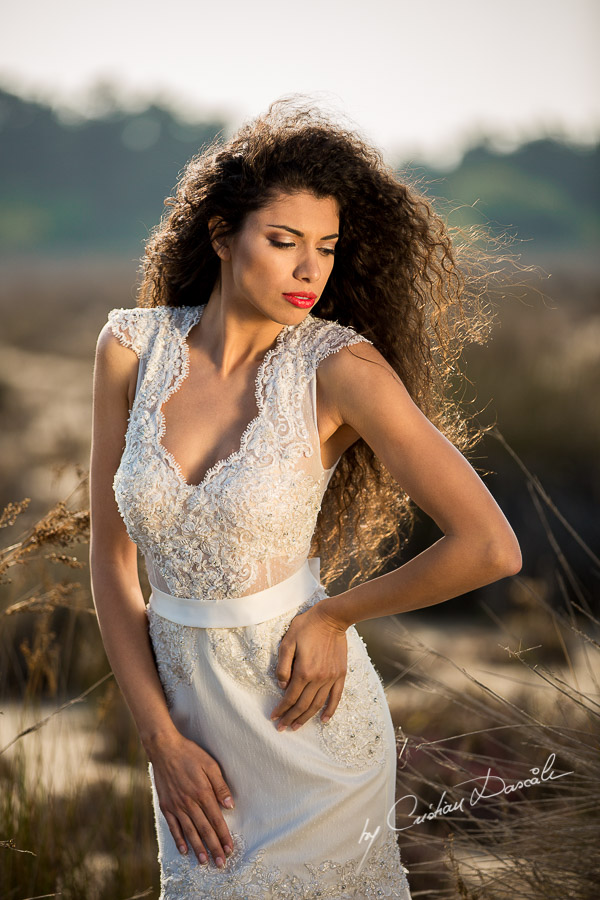 Wedding Editorial in Akrotiri Wedding Designer Litous Model Alice - 05