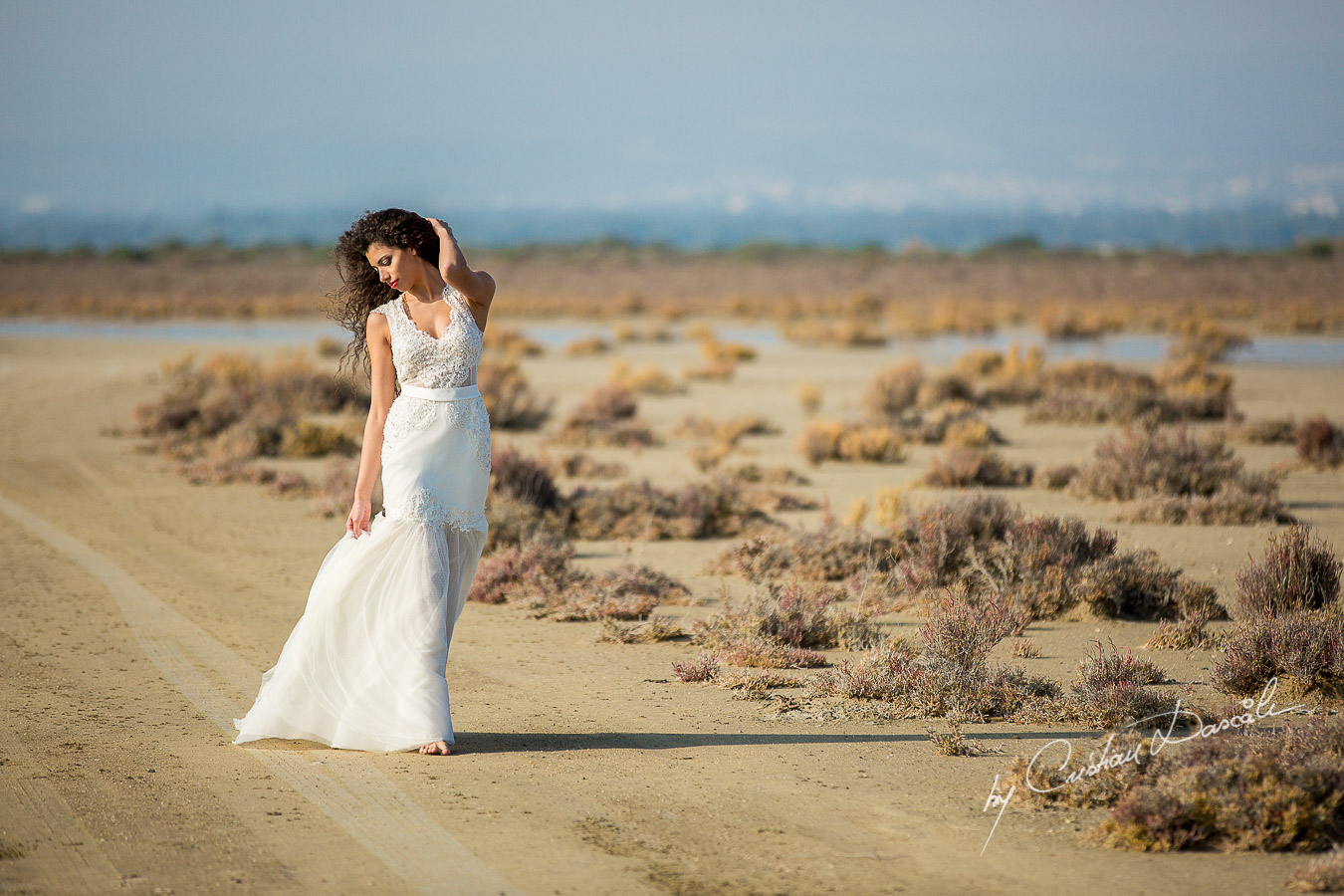 Wedding Editorial in Akrotiri Wedding Designer Litous Model Alice - 09