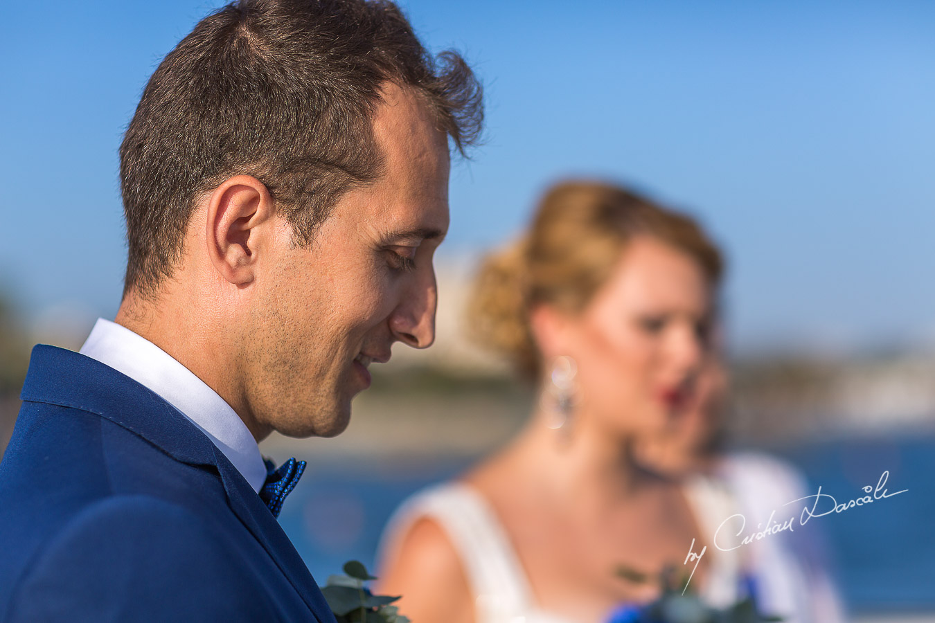 Emotional Wedding moment captured at Elias Beach Hotel in Limassol by Cristian Dascalu