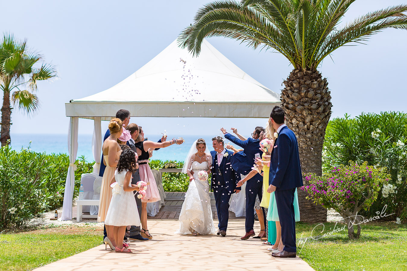 Wedding moment photographed at Nissi Beach Resort in Ayia Napa, Cyprus by Cristian Dascalu.