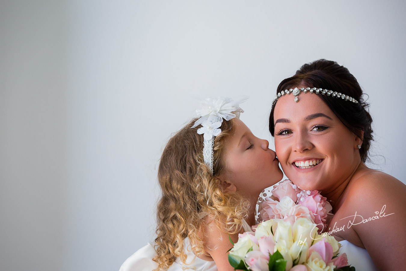 Beautiful bride Eva posing before her wedding ceremony at King Evelton Beach and Resort.