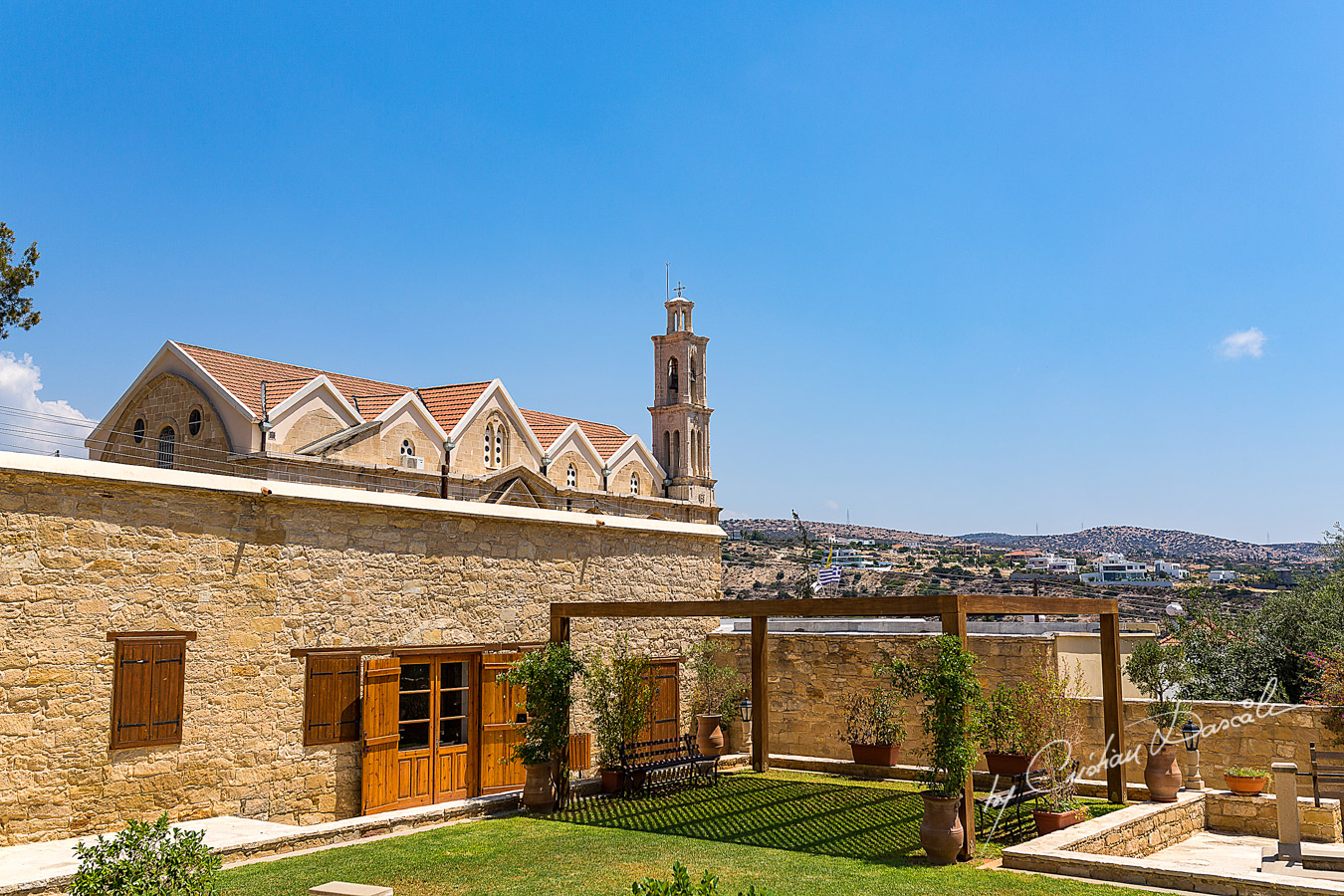 Beautiful day at Germasoia Cultural Center, near Limassol, Cyprus.