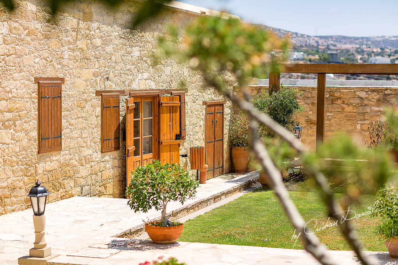 Sunny and beautiful day captured at Germasoia Cultural Center in Limassol, Cyprus.