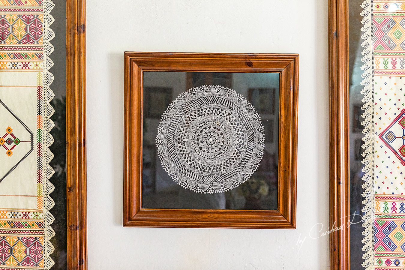 Embroidery details captured at Germasoia Cultura Center in LImassol, Cyprus.