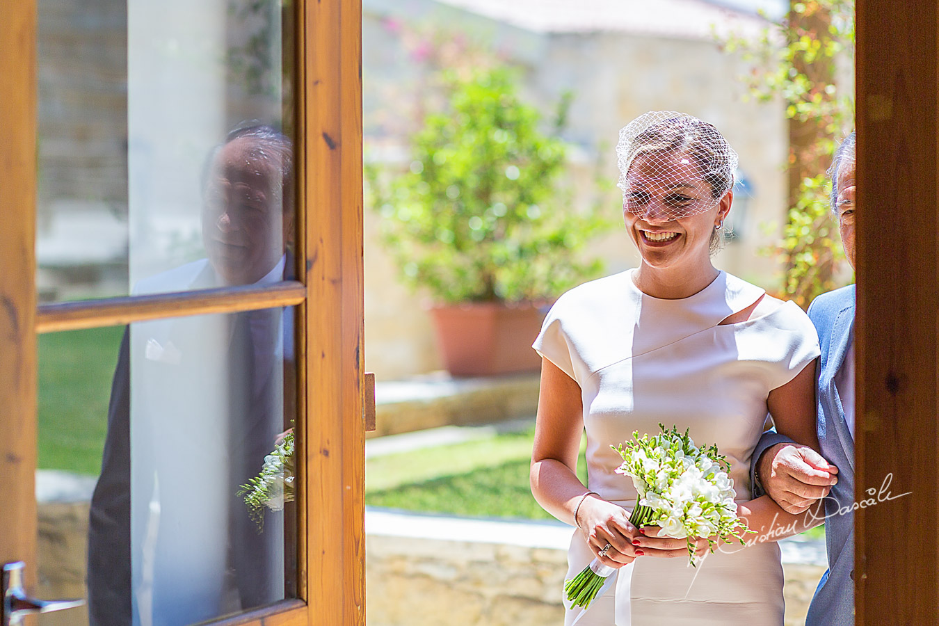 Wedding ceremony at Germasoia Cultura Center in Limassol, Cyprus.