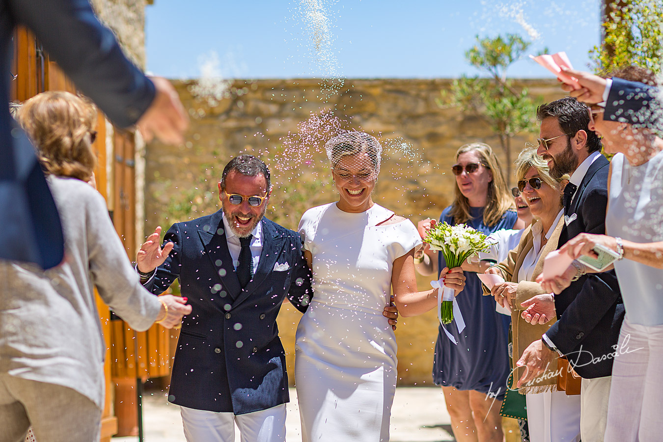 Wedding ceremony at Germasoia Cultura Center in Limassol, Cyprus.