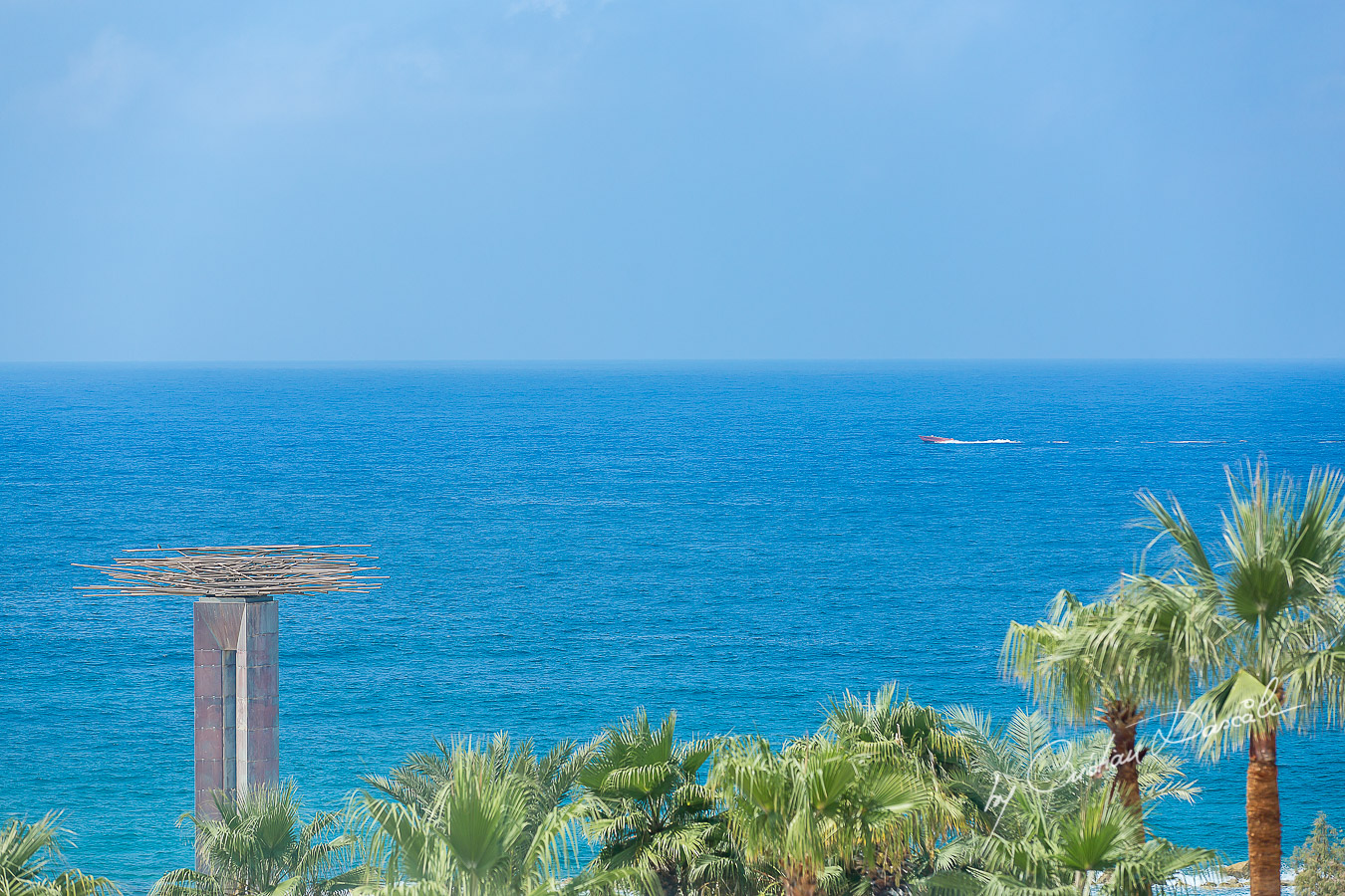 Amazing sea landscape captured at a Jewish Wedding Ceremony in Cyprus.