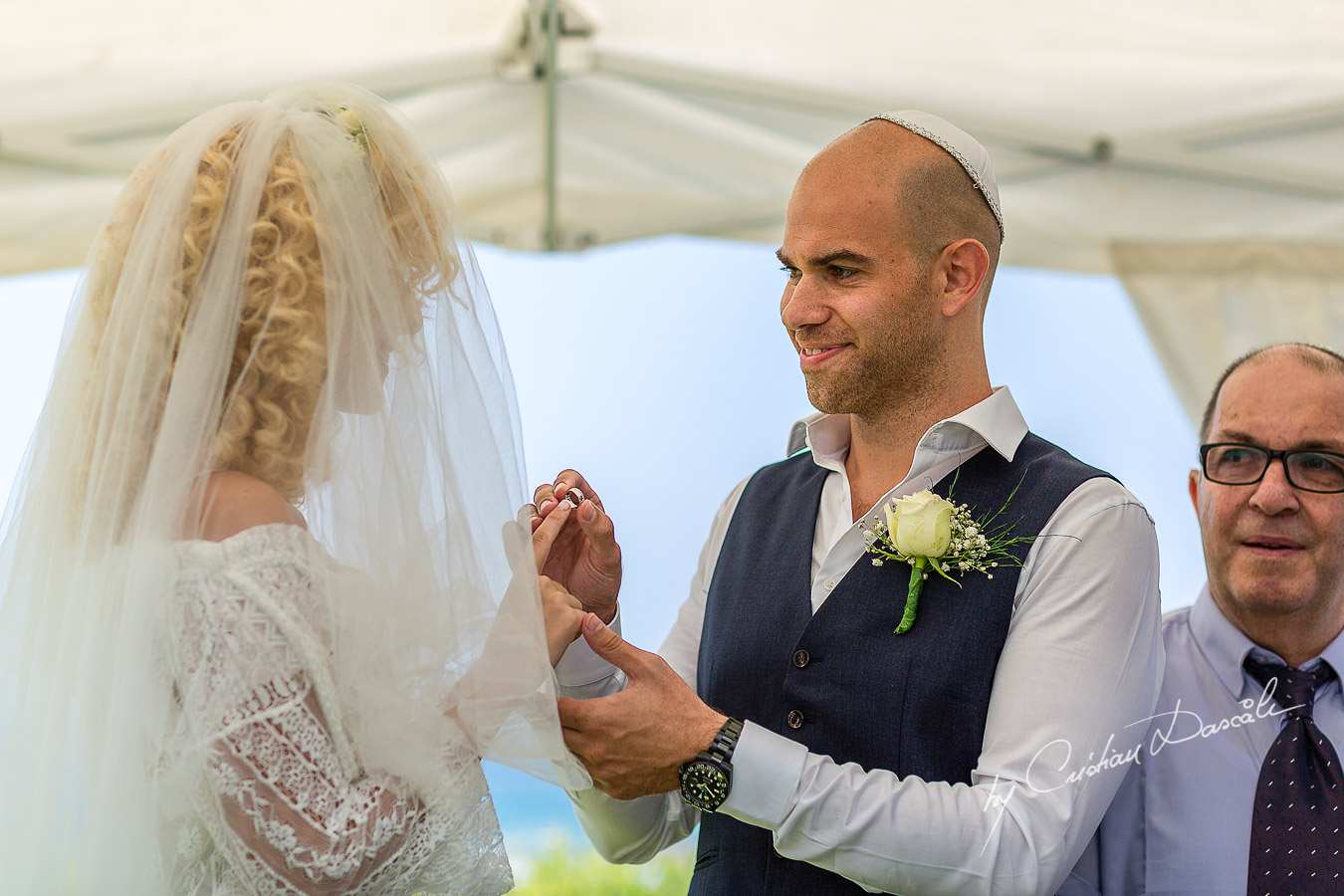 Moments captured at a Jewish Wedding Ceremony in Cyprus.