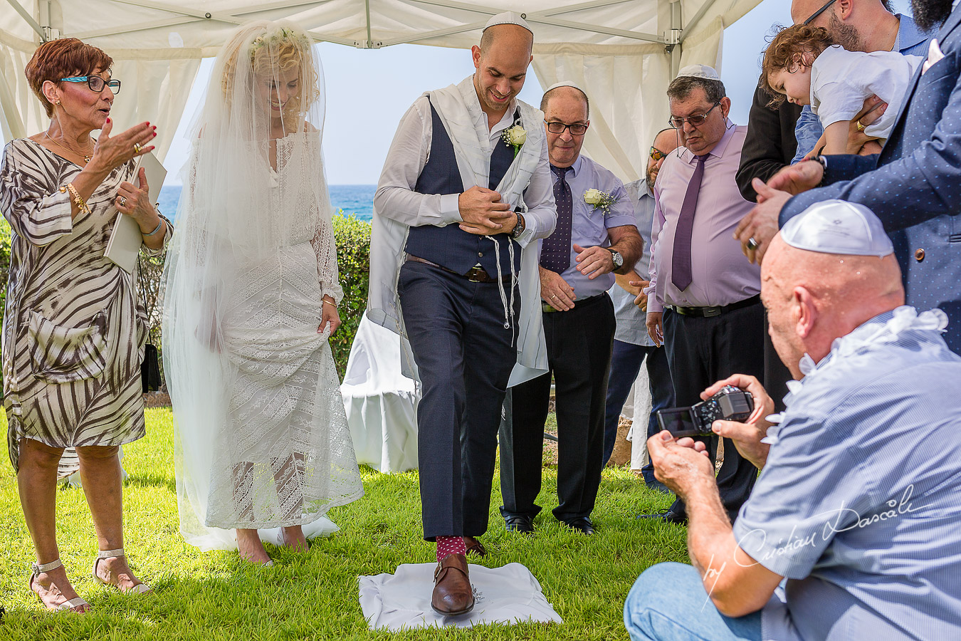 Moments captured at a Jewish Wedding Ceremony in Cyprus.