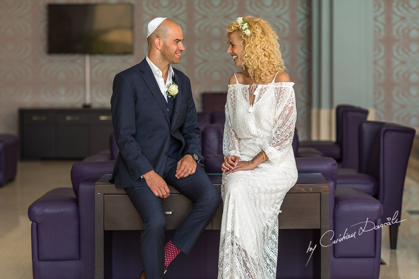 Moments captured at a Jewish Wedding Ceremony in Cyprus.