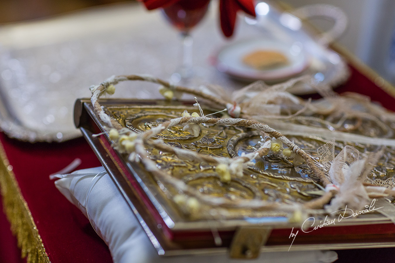 Stefana captured at Traditional Cyprus Wedding in Tochni, Larnaca.