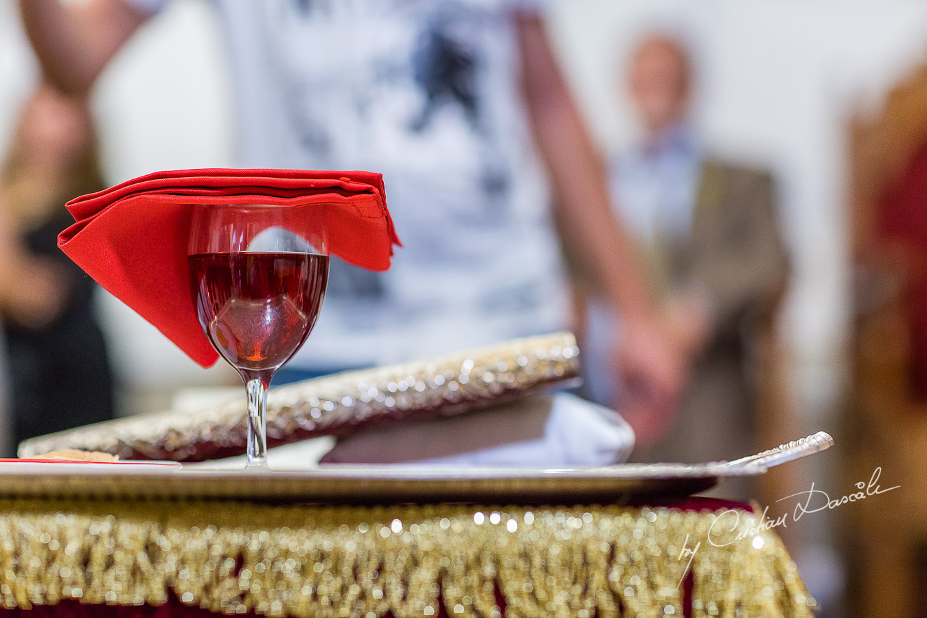 Church wine used for wedding ceremony at Traditional Cyprus Wedding in Tochni, Larnaca.