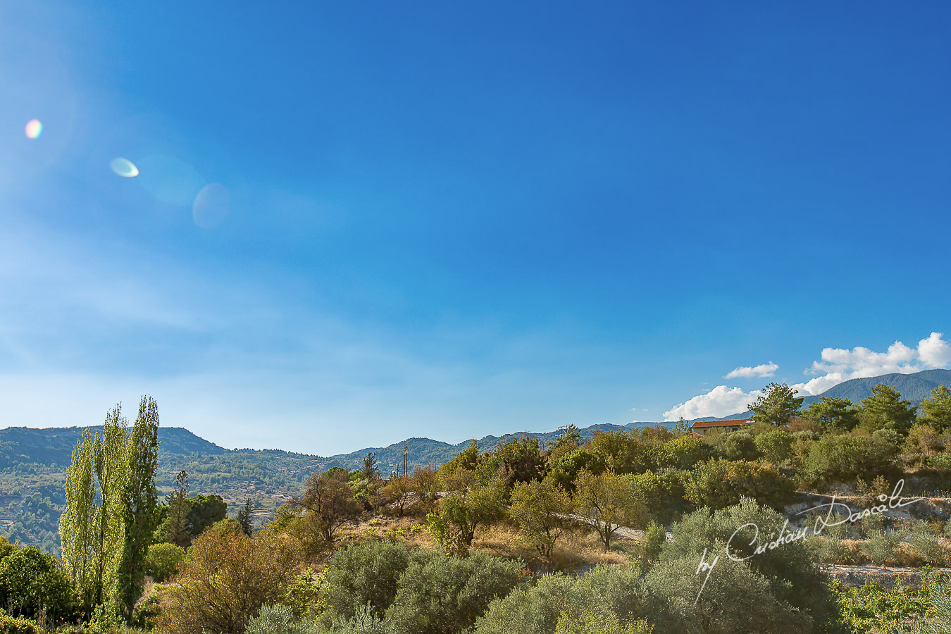 Beautiful Cyprus landscape captured during a a bohemian wedding in Trimilkini.