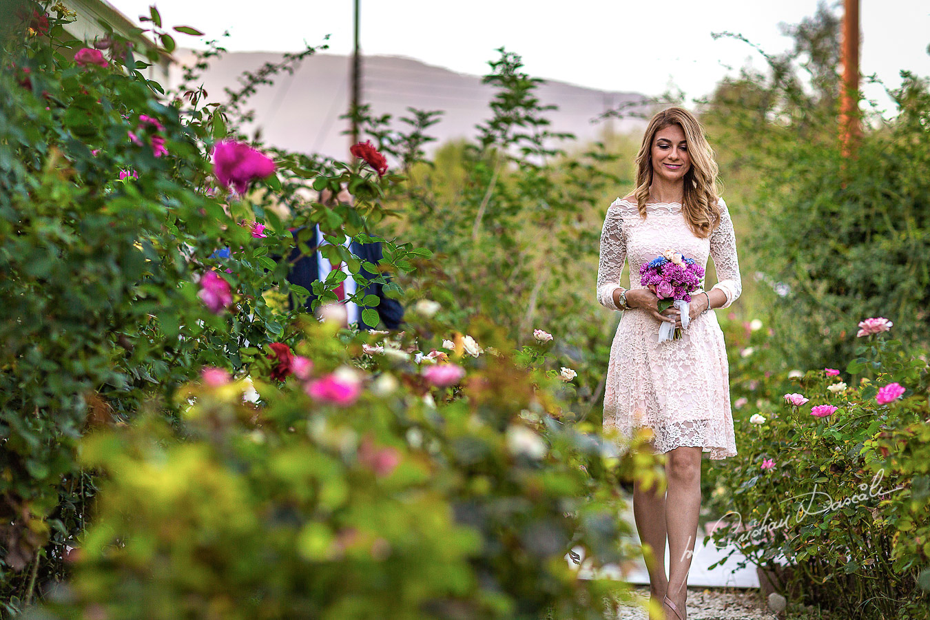 Emotional moments captured at a beautiful bohemian wedding in Trimiklini, Cyprus.