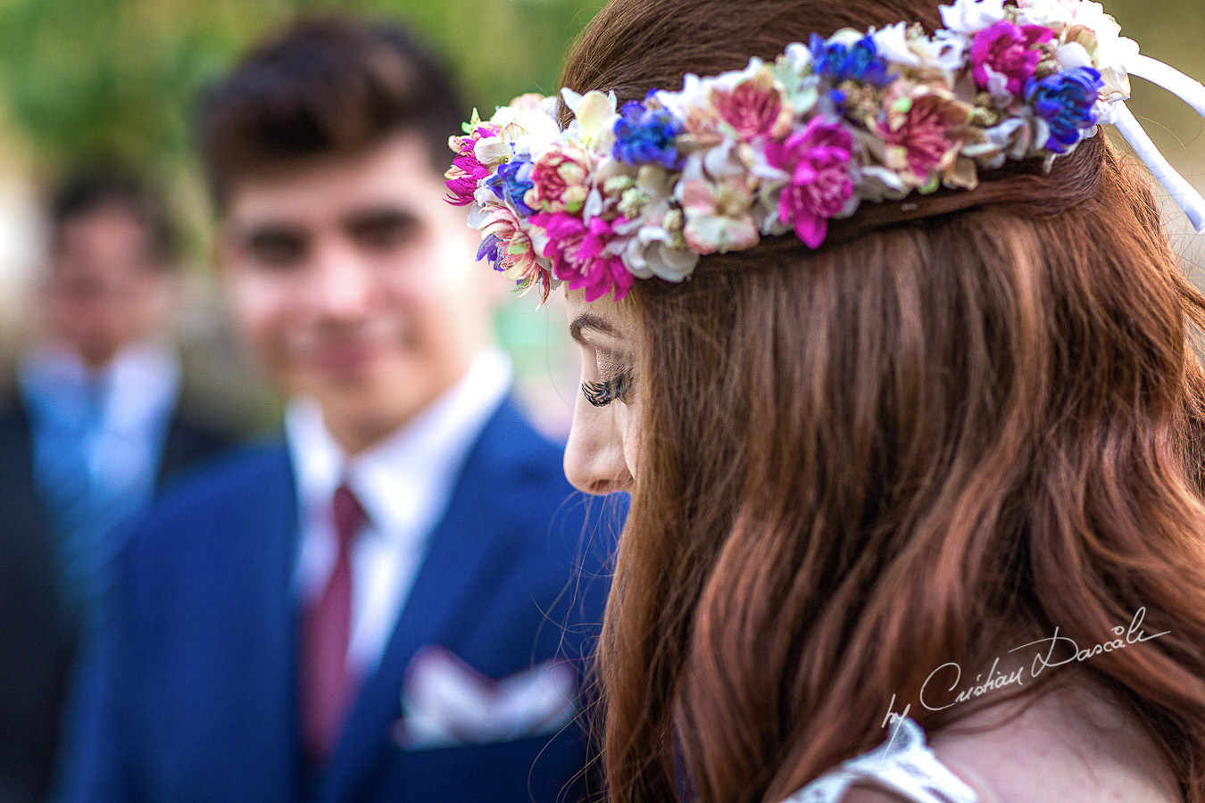 Emotional moments captured at a beautiful bohemian wedding in Trimiklini, Cyprus.