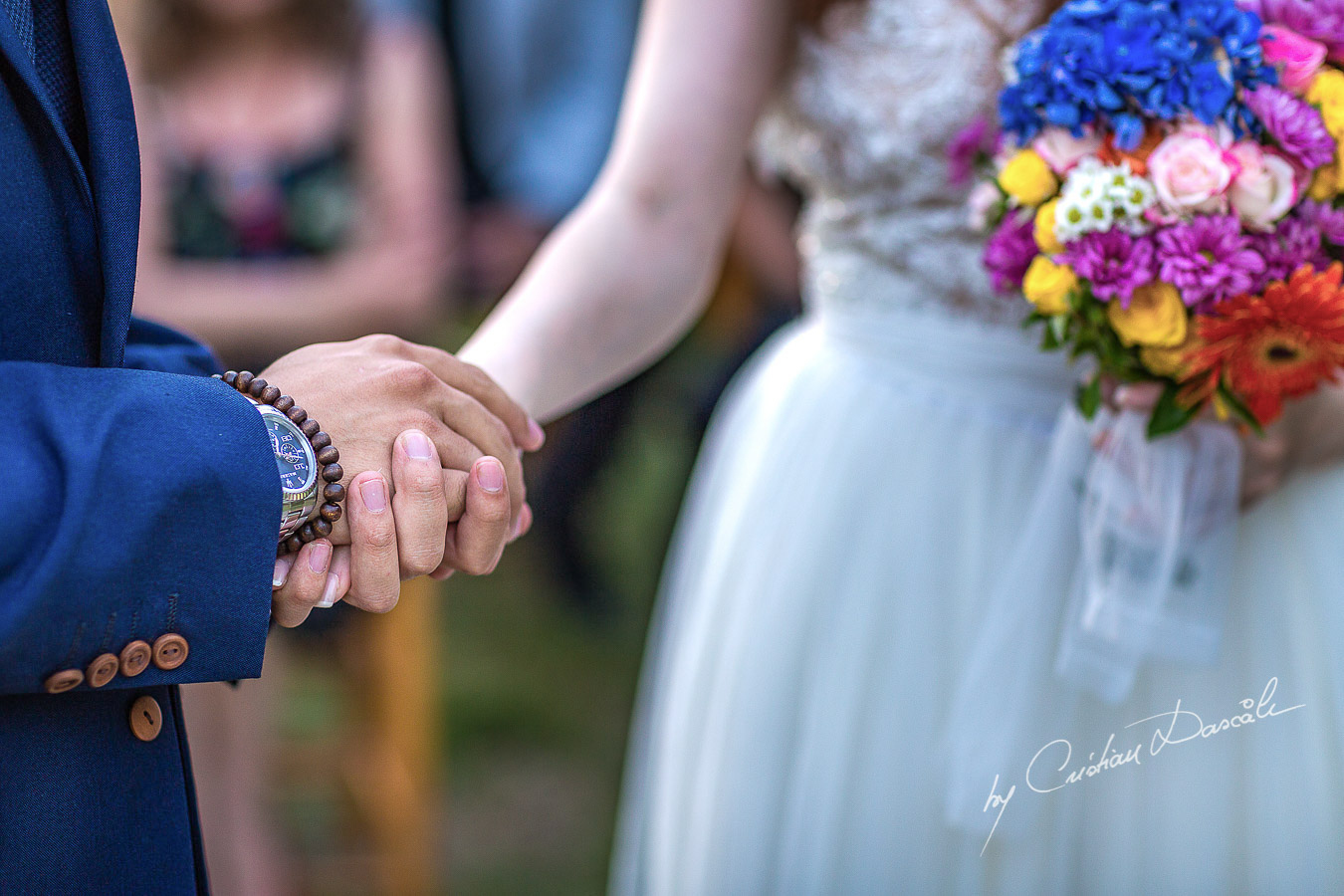 Emotional moments captured at a beautiful bohemian wedding in Trimiklini, Cyprus.