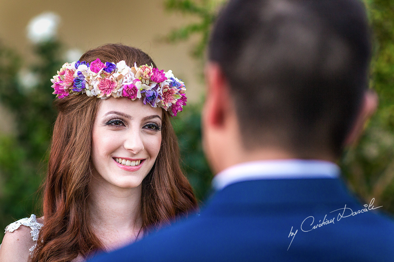 Emotional moments captured at a beautiful bohemian wedding in Trimiklini, Cyprus.