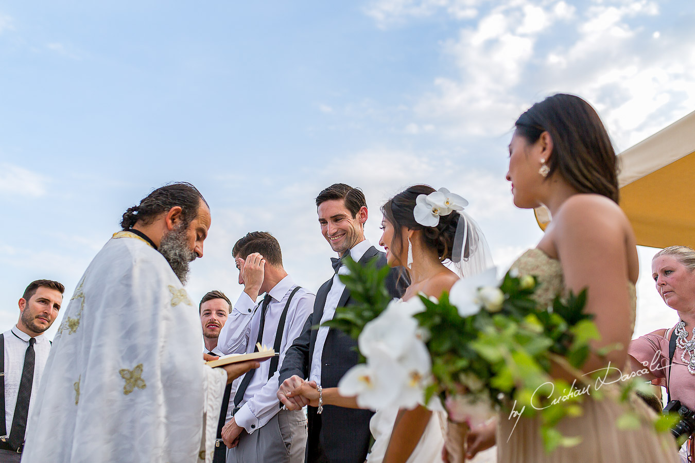 Wedding moments captured at a wedding in Ayia Napa, Cyprus by Cristian Dascalu.