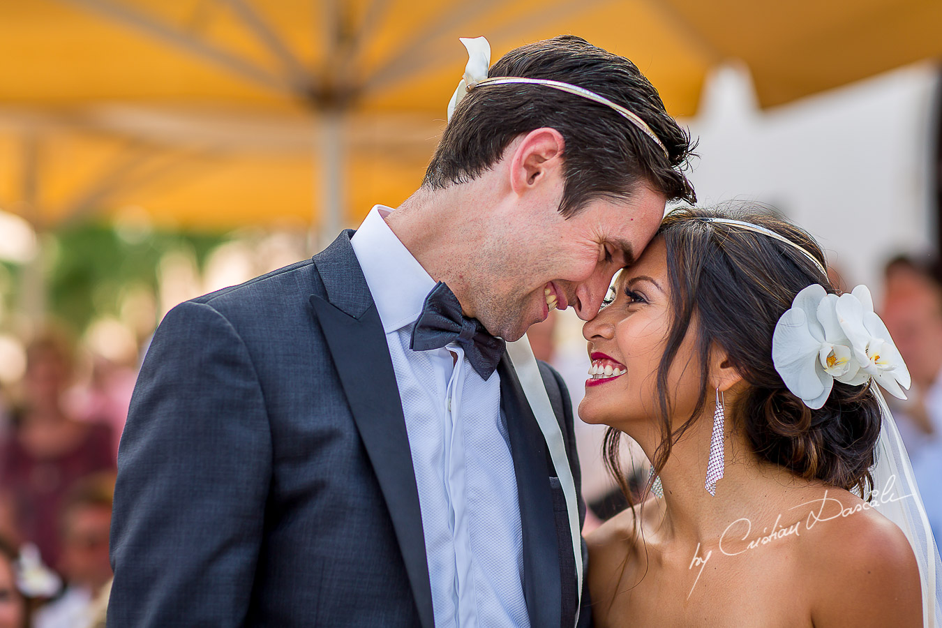 Wedding moments captured at a wedding in Ayia Napa, Cyprus by Cristian Dascalu.