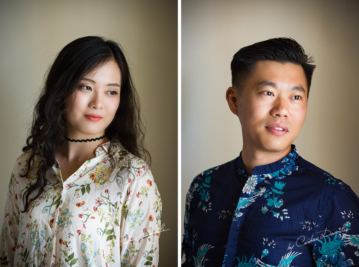 Portraits of Hongzhen and Song captured by Cristian Dascalu in Larnaca, Cyprus.