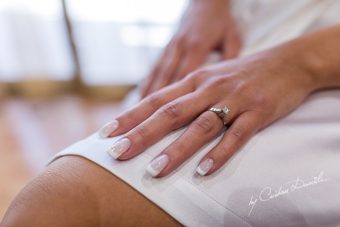 Moments from the bride's getting ready captured at an elegant and romantic wedding at Elias Beach Hotel by Cristian Dascalu.