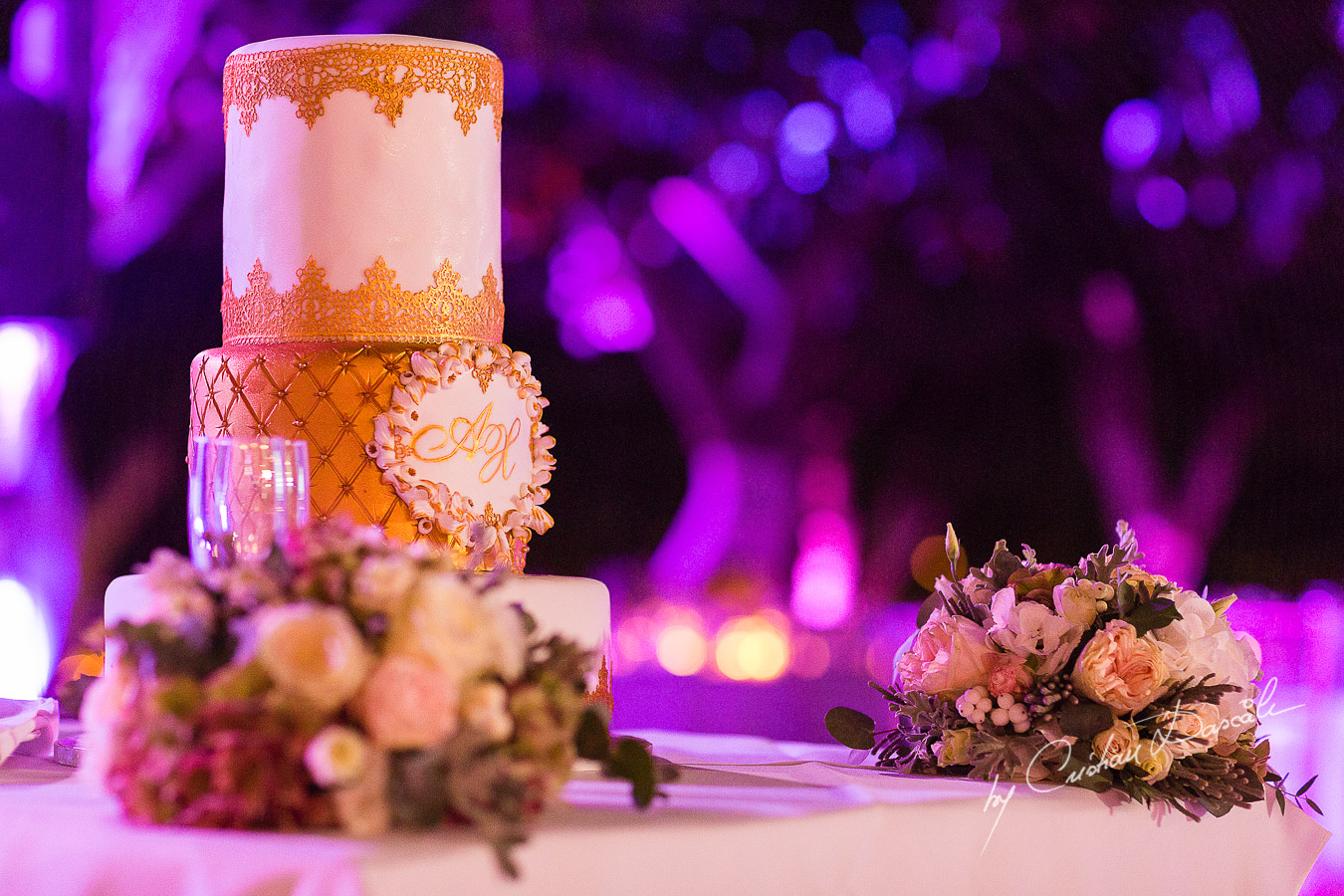 Lovely wedding details captured at an elegant and romantic wedding at Elias Beach Hotel by Cristian Dascalu.