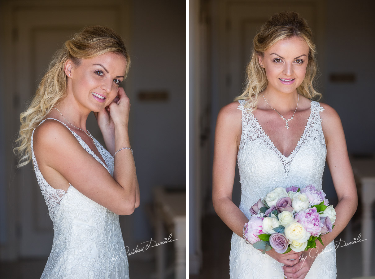 The Bride getting ready at Aphrodite Hills Resort captured during a wedding by Cristian Dascalu.