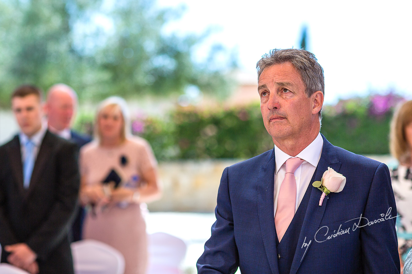 Beautiful wedding ceremony moments at Aphrodite Hills Resort in Cyprus, captured by photographer Cristian Dascalu.