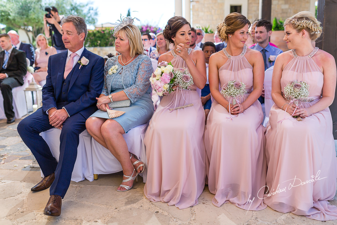 Beautiful wedding ceremony moments at Aphrodite Hills Resort in Cyprus, captured by photographer Cristian Dascalu.