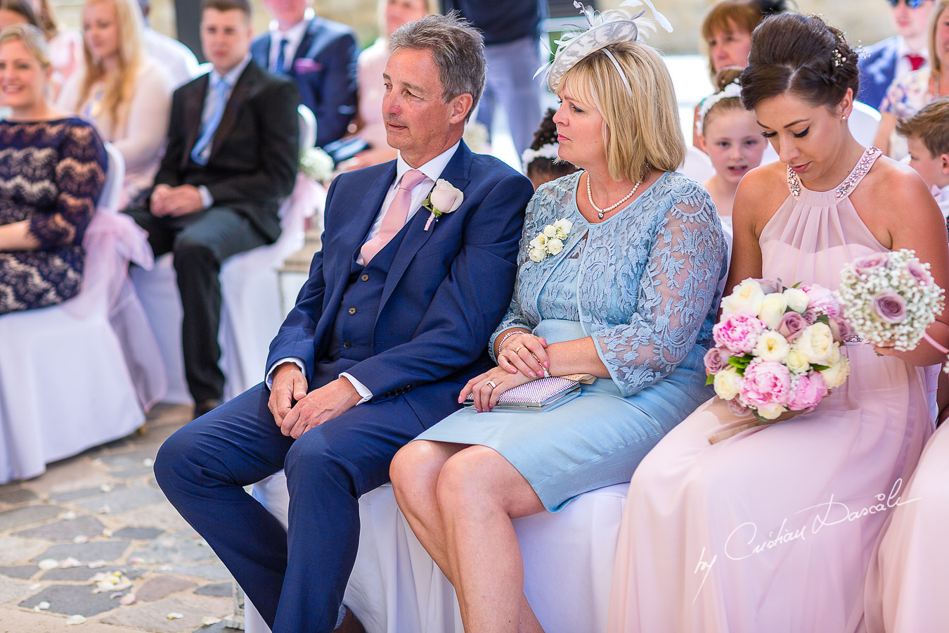 Beautiful wedding ceremony moments at Aphrodite Hills Resort in Cyprus, captured by photographer Cristian Dascalu.