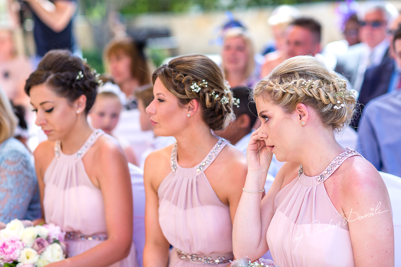 Beautiful wedding ceremony moments at Aphrodite Hills Resort in Cyprus, captured by photographer Cristian Dascalu.