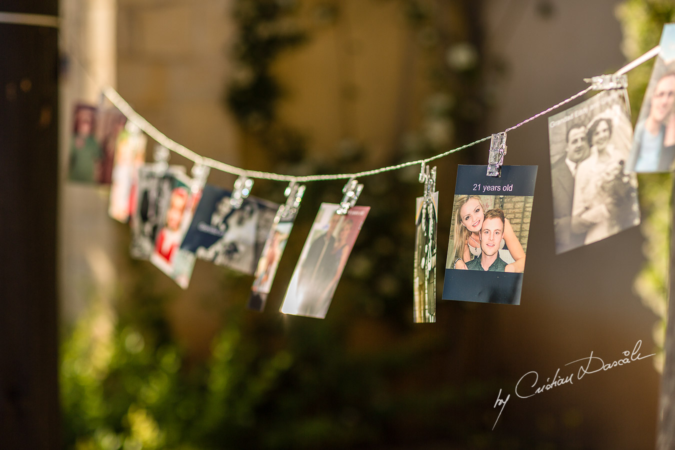 Simple yet beautiful wedding decorations captured by Cristian Dascalu at a wedding at The Aphrodite Hills Resort in Paphos, Cyprus.