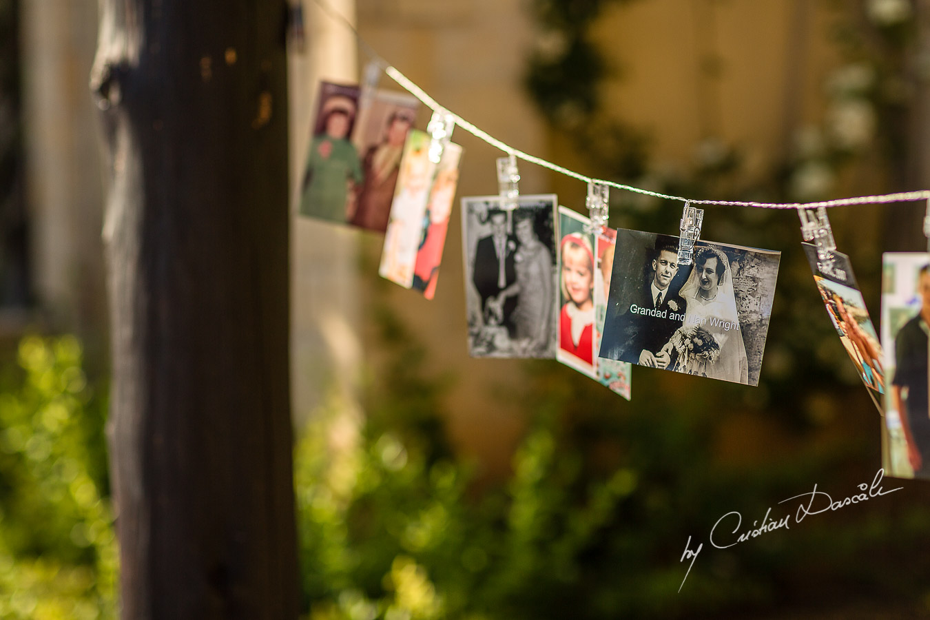 Simple yet beautiful wedding decorations captured by Cristian Dascalu at a wedding at The Aphrodite Hills Resort in Paphos, Cyprus.