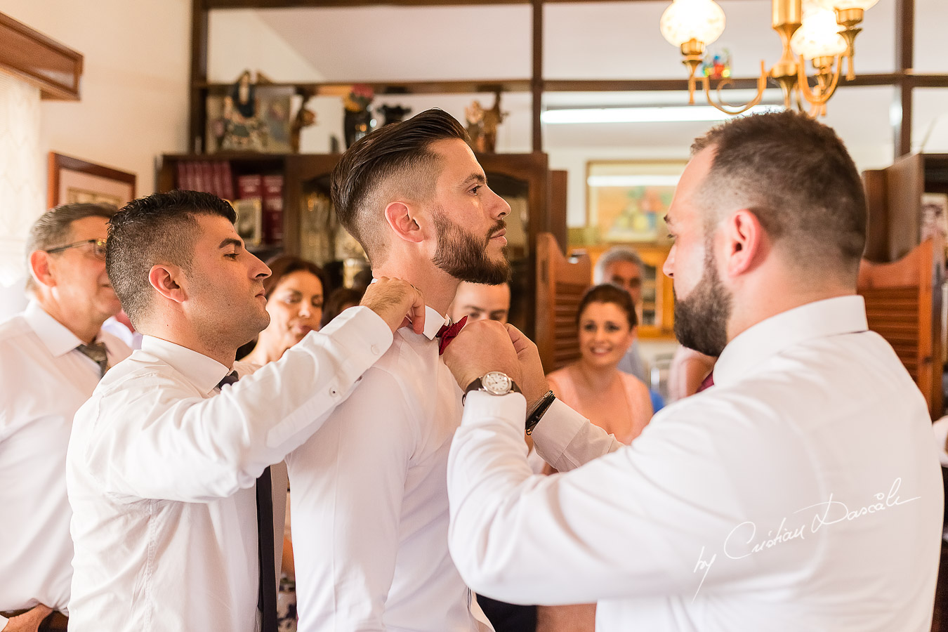 Groom's getting ready photographed at a wedding in Nicosia by Cyprus Wedding Photographer Cristian Dascalu