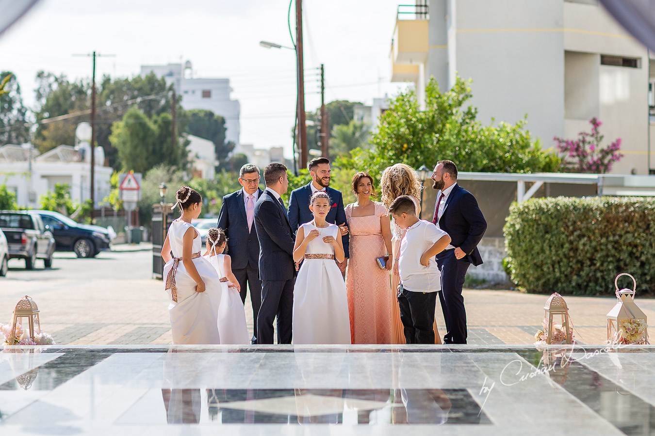 Groom's arrival photographed at a wedding in Nicosia by Cyprus Wedding Photographer Cristian Dascalu