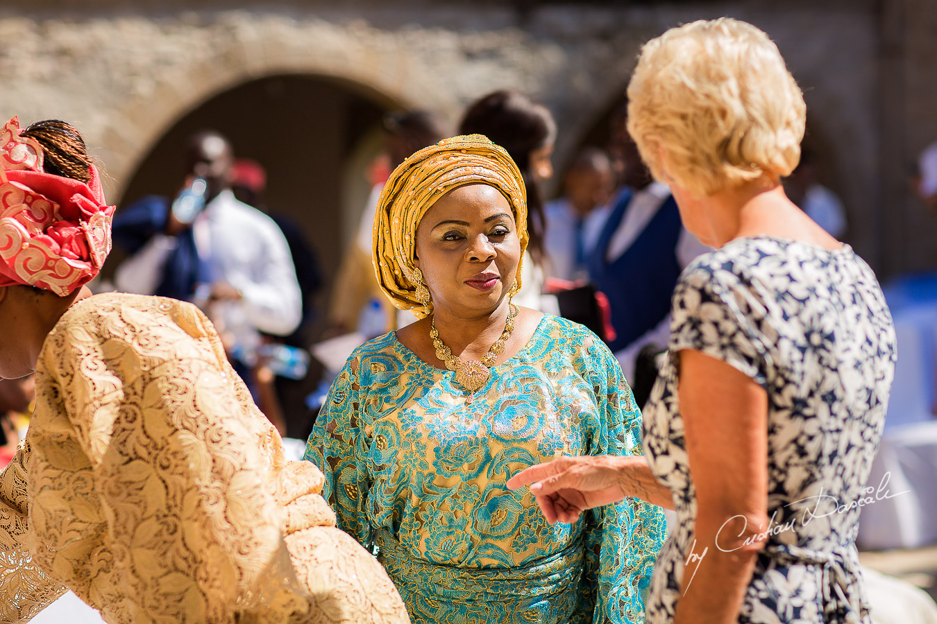 Moments with the mother of the groom captured at a wedding at Minthis Hills in Cyprus, by Cristian Dascalu.