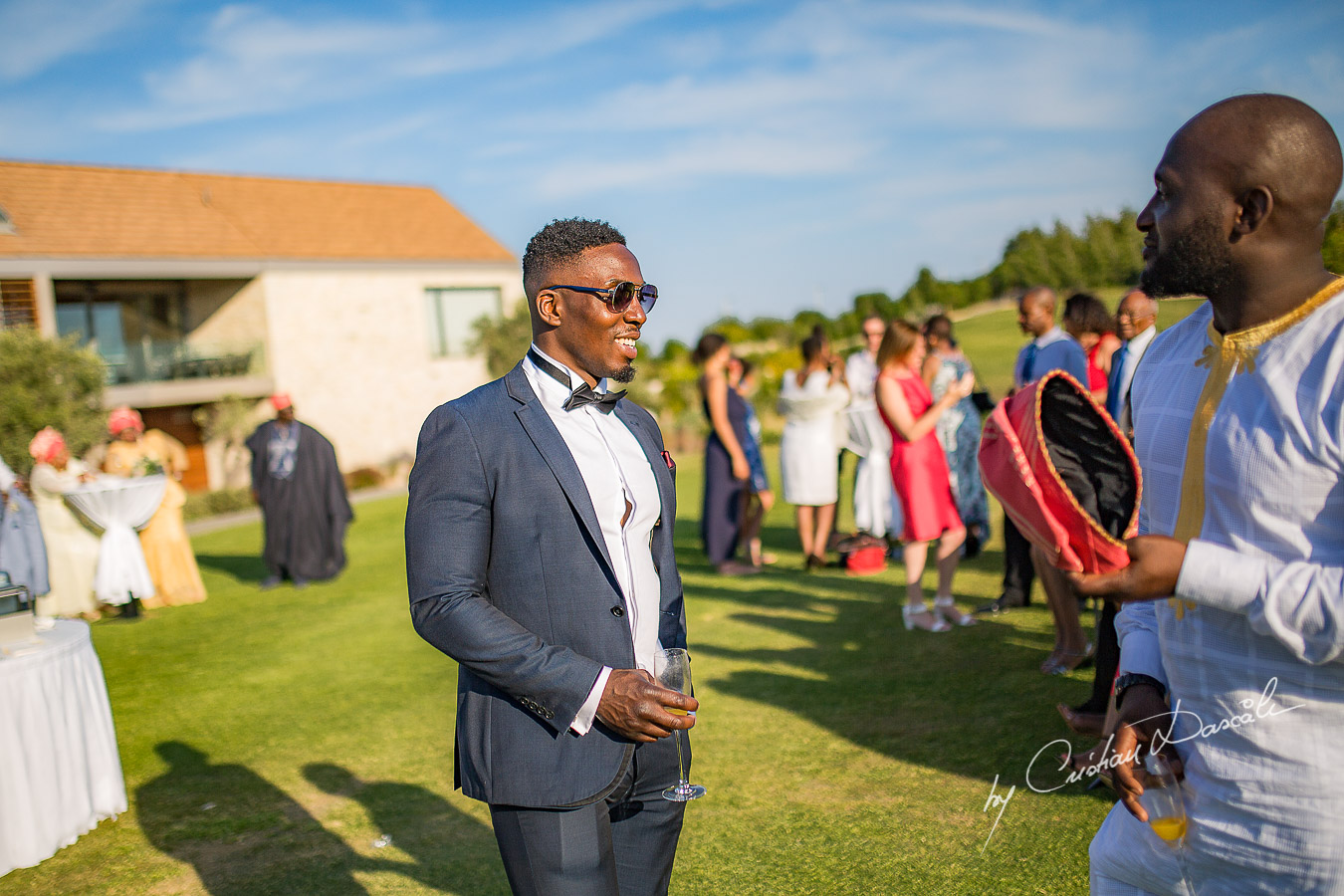 Wedding moments captured at a wedding at Minthis Hills in Cyprus, by Cristian Dascalu.