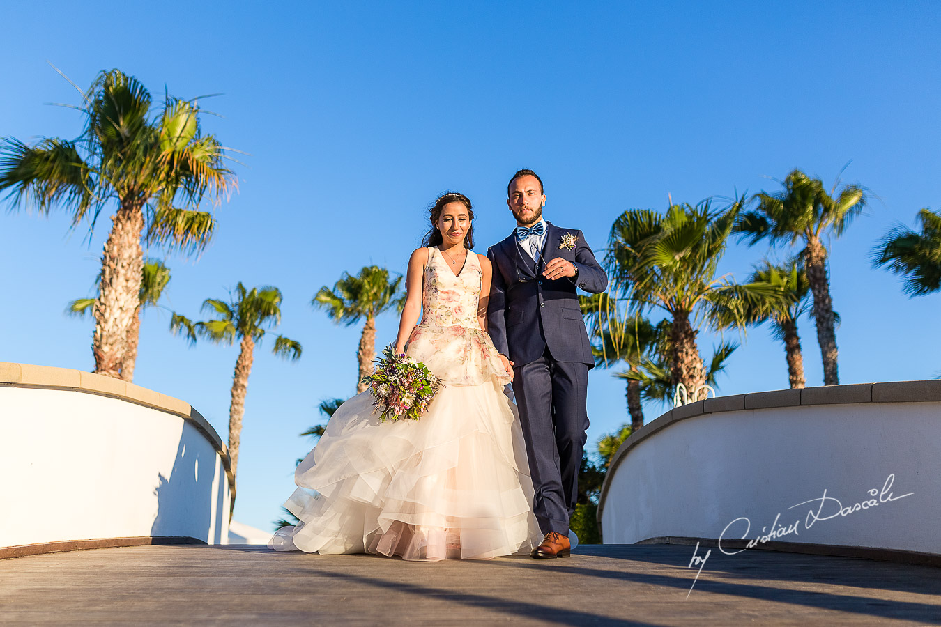 Genuine moments with the bride and groom immediately after the ceremony, as part of an Exclusive Wedding photography at Grand Resort Limassol, captured by Cyprus Wedding Photographer Cristian Dascalu.