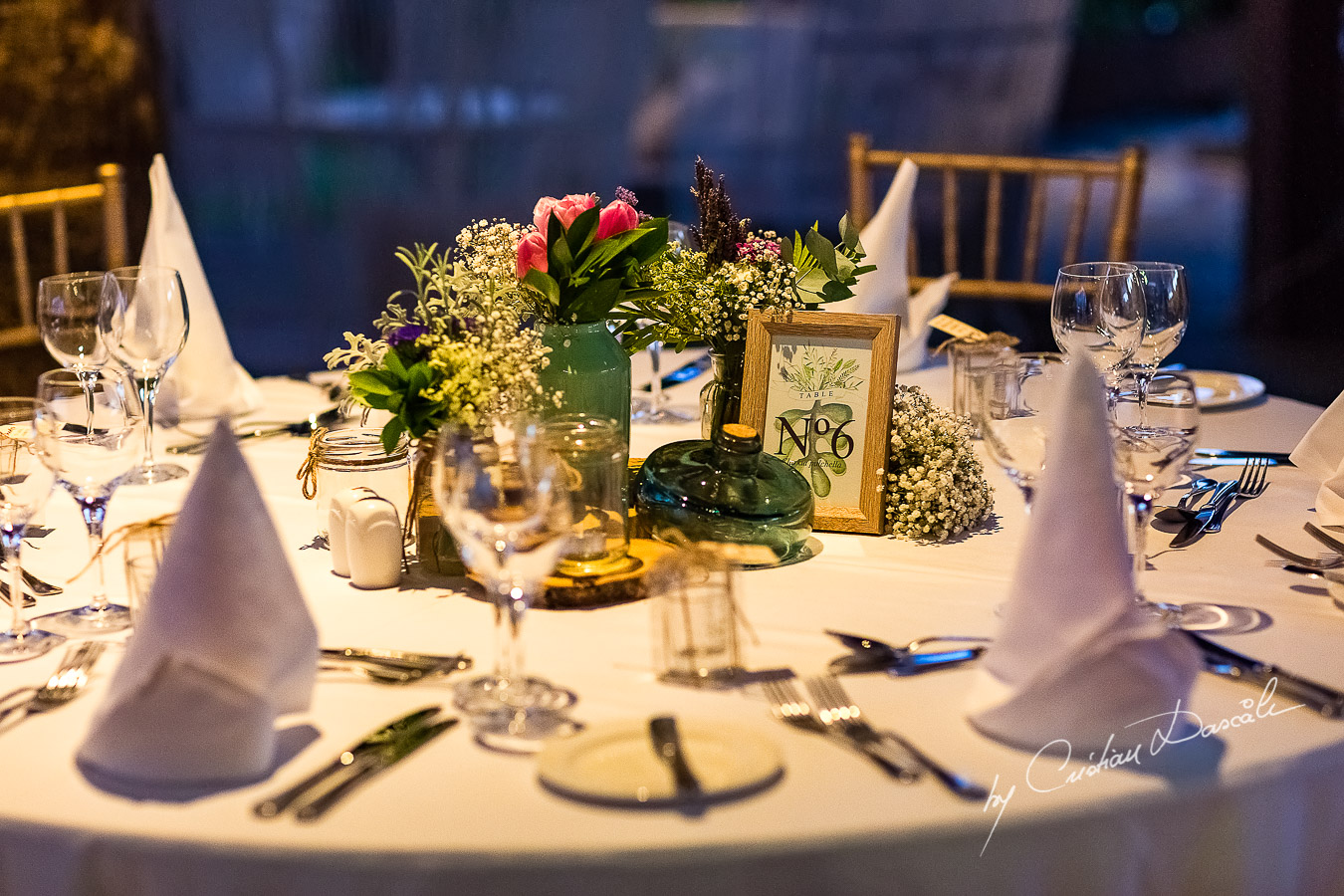 Wedding Decorations and Details photographed as part of an Exclusive Wedding photography at Grand Resort Limassol, captured by Cyprus Wedding Photographer Cristian Dascalu.