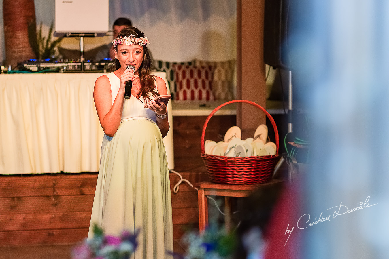 Emotional moments during speeches photographed as part of an Exclusive Wedding photography at Grand Resort Limassol, captured by Cyprus Wedding Photographer Cristian Dascalu.