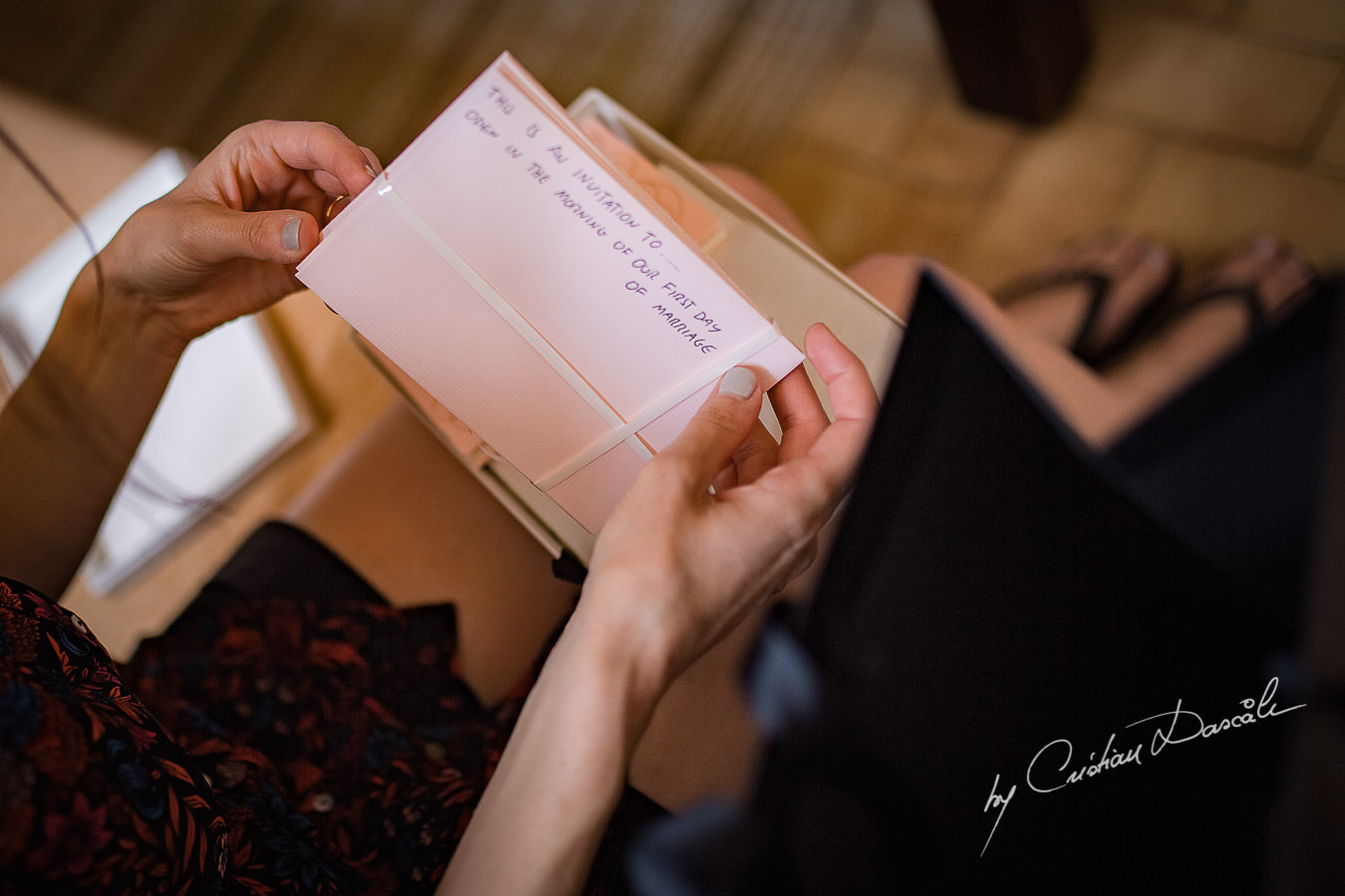 A beautiful wedding day at the Vasilias Nikoklis Inn in Paphos, captured by Cristian Dascalu. Letter from the groom to the bride.